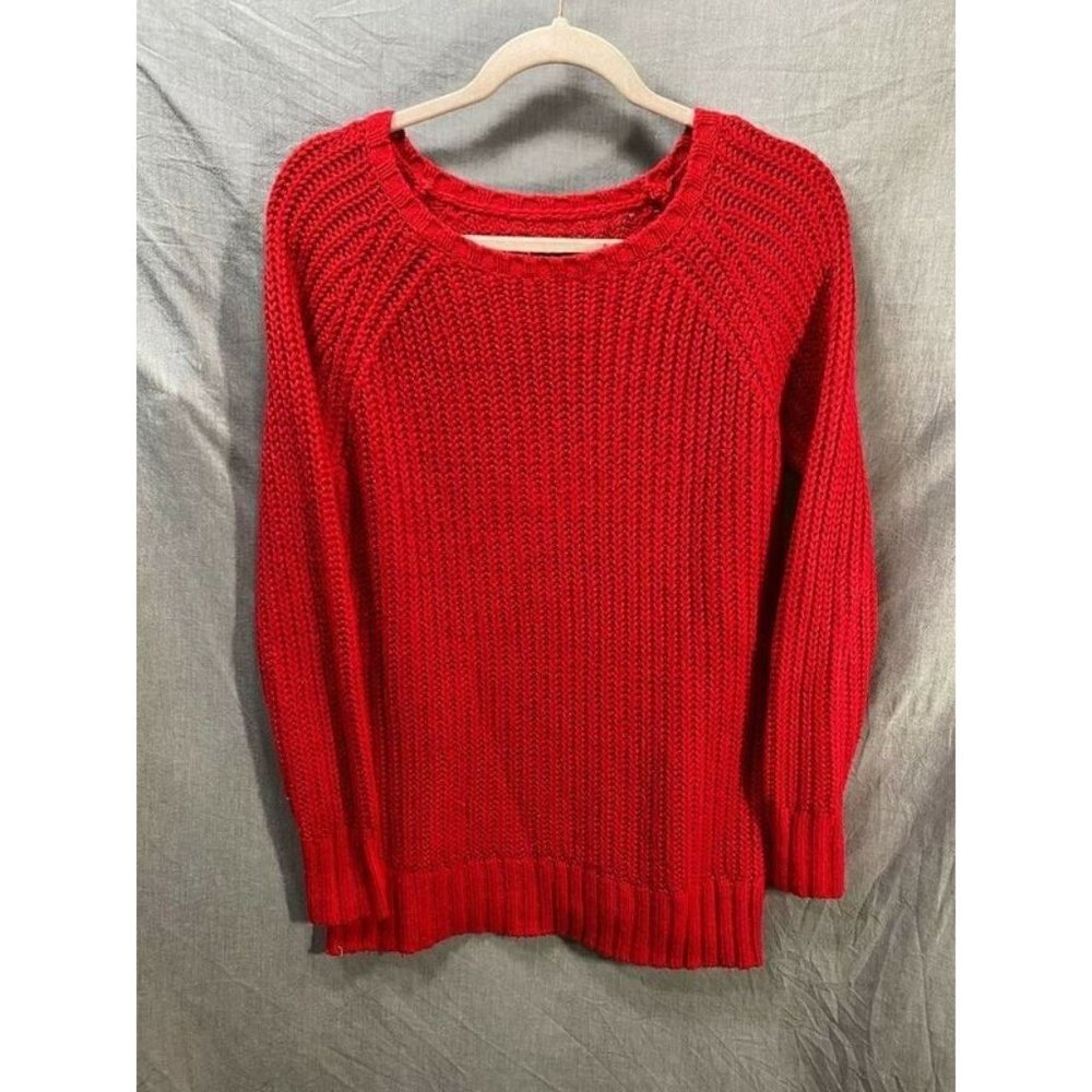 American Eagle Outfitters Jegging Sweater Womens Small Red Pullover‎ Ladies
